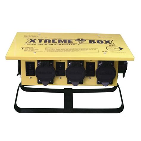 coleman cable xtreme power distribution box 125 250v|Coleman Cable 1970 Xtreme Box Straight Blade Portable Power .